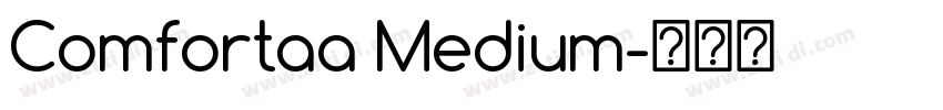 Comfortaa Medium字体转换